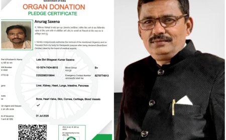 जेसीआई के राष्ट्रीय अध्यक्ष डॉ अनुराग सक्सेना ने देहदान का संकल्प ले पेश की मानवता की मिसाल